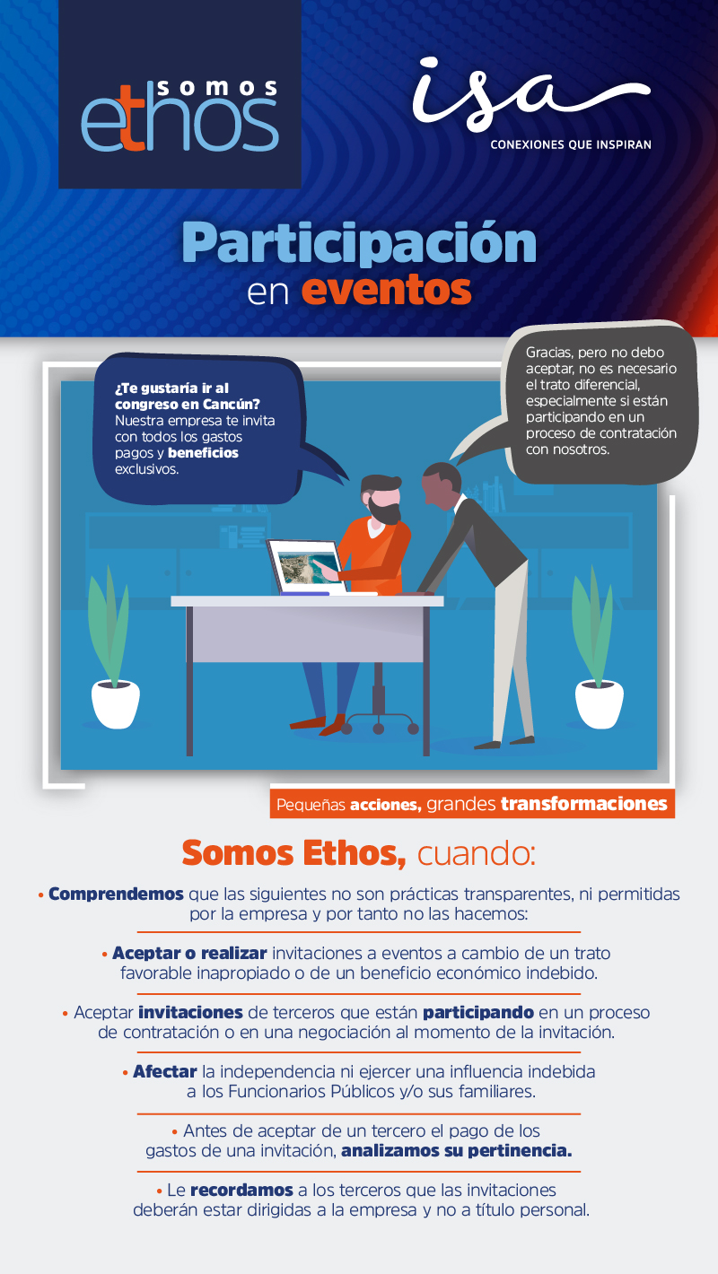 Invitación y participación en eventos externos - Somos Ethos