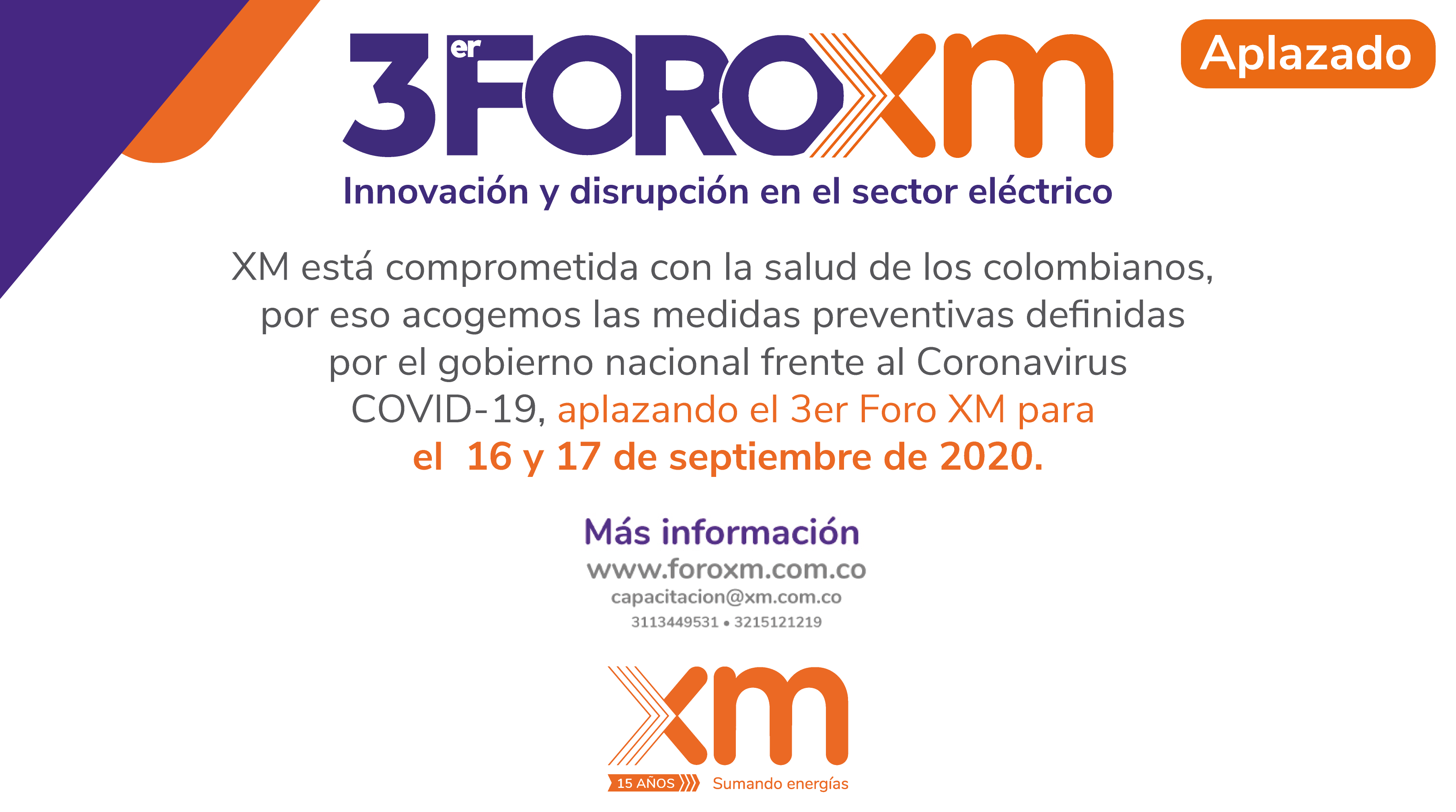 3° Foro XM, innovación y disrupción en el sector eléctrico